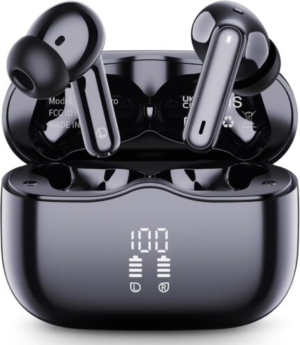 Wireless Earbuds, Bluetooth 5.4 Headphones in Ear with 4 ENC Noise Cancelling Mic
