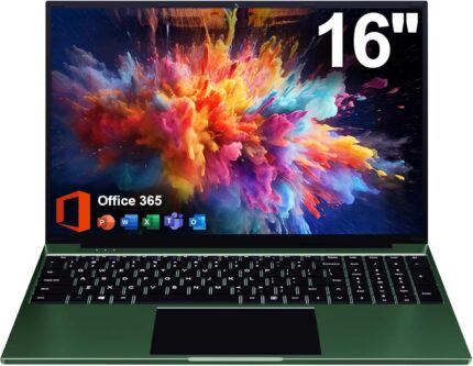 BTDD 16 inch Laptop, 12GB RAM 256GB Storage Laptop Computer, 5305U Processor, 1920x1200 IPS FHD Display, WiFi, Bluetooth, Webcam, Type-C, 38Wh Battery